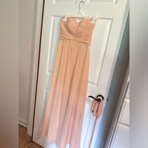 Azazie Peach Dress - 4